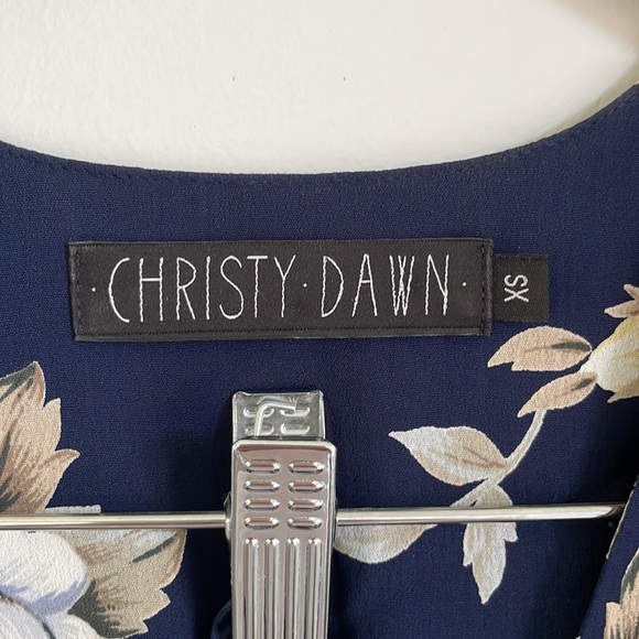 Blue floral Bergen dress by Christy Dawn - Picture 4 of 4